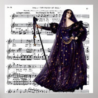 Vintage-Oper-Gotische Königin der Nacht Kunst
