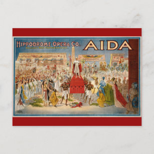 Vintage Opernbühne Postkarte