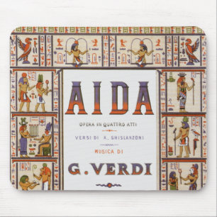 Vintage Opernmusik, ägyptische Aida von Verdi Mousepad