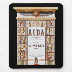 Vintage Opernmusik, ägyptische Aida von Verdi Mousepad
