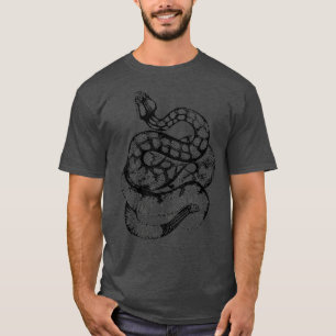 Vintage Ophiologie Südamerikanische Rattle Snake T-Shirt