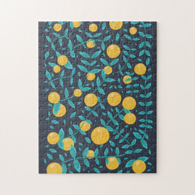 Vintage Orange Frucht Puzzle (Vertikal)