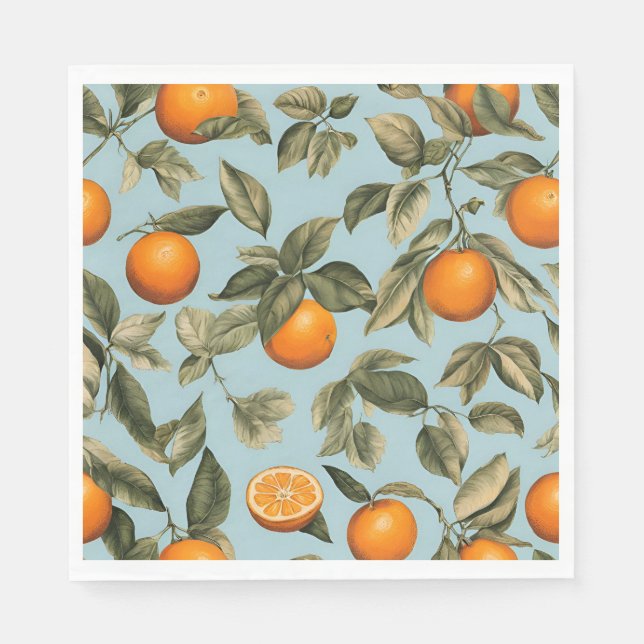 Vintage Orange Serviette (Vorderseite)