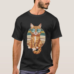 Vintage Orange Tabby Katze T-Shirt
