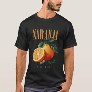 Vintage Orange Tropischer Geschmack Bio-Frucht Bot T-Shirt