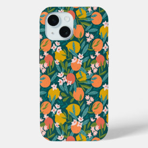 Vintage Orange- und Zitronenblütenmuster Case-Mate iPhone Hülle