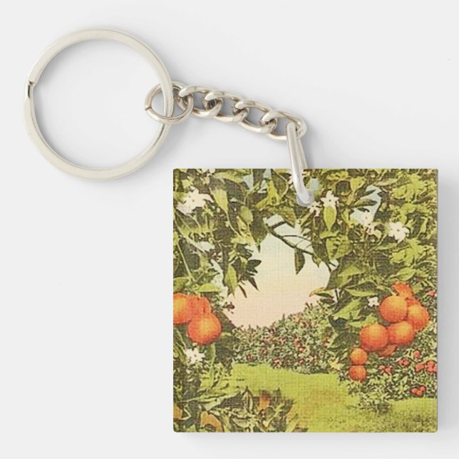 Vintage Orangenhain Schlüsselanhänger (Vorderseite)