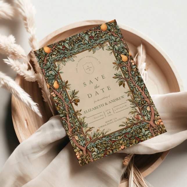 Vintage Orchard Botanical Wedding Save The Date (Von Creator hochgeladen)
