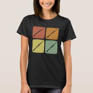 Vintage Orchesterinstrument Retro Klarinette Musik T-Shirt