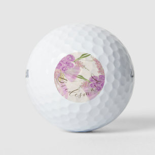Vintage Orchid Ombré-Schleife und Bouquet Golfball