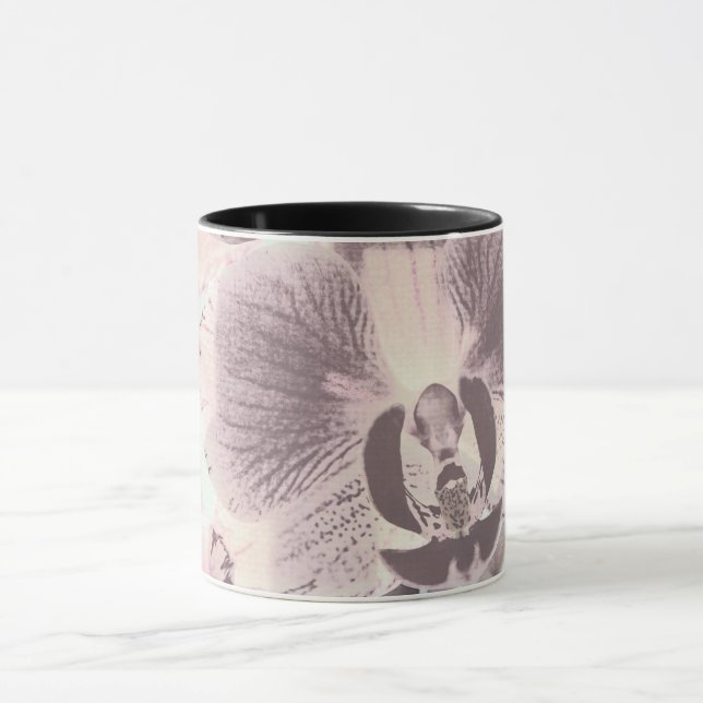Vintage, Orchidee Tasse (Zentrum)