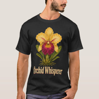 Vintage-Orchideen-Blumengärtner Botanische Pflanze T-Shirt