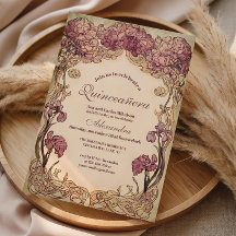 Vintage-Orchideen-Jugendweihe im Jugendstil