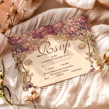 Vintage-Orchideen-Jugendweihe im Jugendstil
