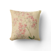 Vintage-Orchideen-Kissen