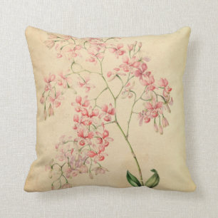 Vintage-Orchideen-Kissen Kissen