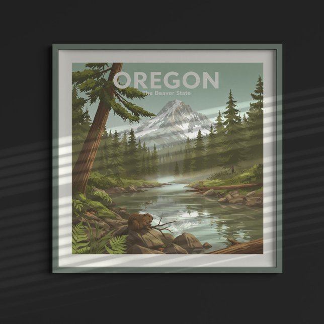 Vintage Oregon Poster (Von Creator hochgeladen)
