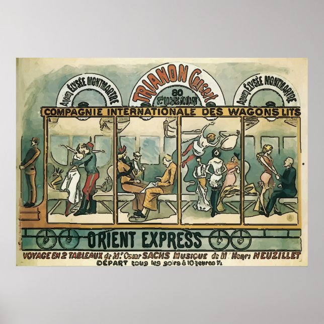 Vintage Orient Express  Poster (Vorne)