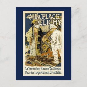 Vintage Orientalische Rug-Werbung Postkarte
