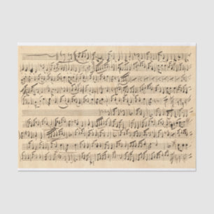 Vintage Originalmusik (nicht KI) Notennummer 2 Seidenpapier