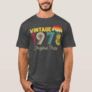 Vintage Originalteile 1978 Cool Männer und Frauen T-Shirt