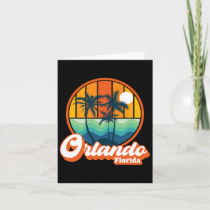 Vintage Orlando Florida Sommerurlaub Strand Souv Karte
