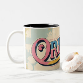 Vintage Orlando Stimmung Zweifarbige Tasse