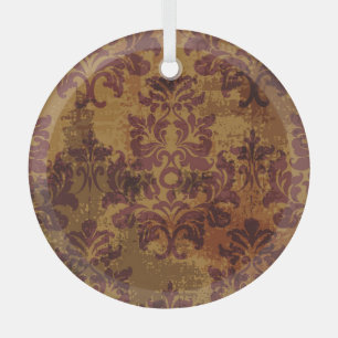 Vintage-Ornament, barocke Rokoko-Textur. Ornament Aus Glas