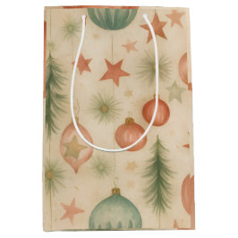 Vintage-Ornament-Geschenktasche Mittlere Geschenktüte