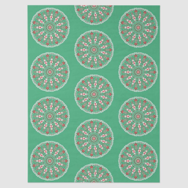 Vintage ornament holiday wrapping paper seidenpapier (Vorderseite)