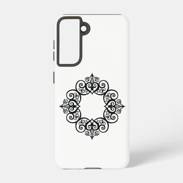Vintage Ornamental Frame Samsung Galaxy Hülle (Rückseite)