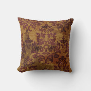 Vintage Ornamente, barocke Rokoko-Textur. Kissen