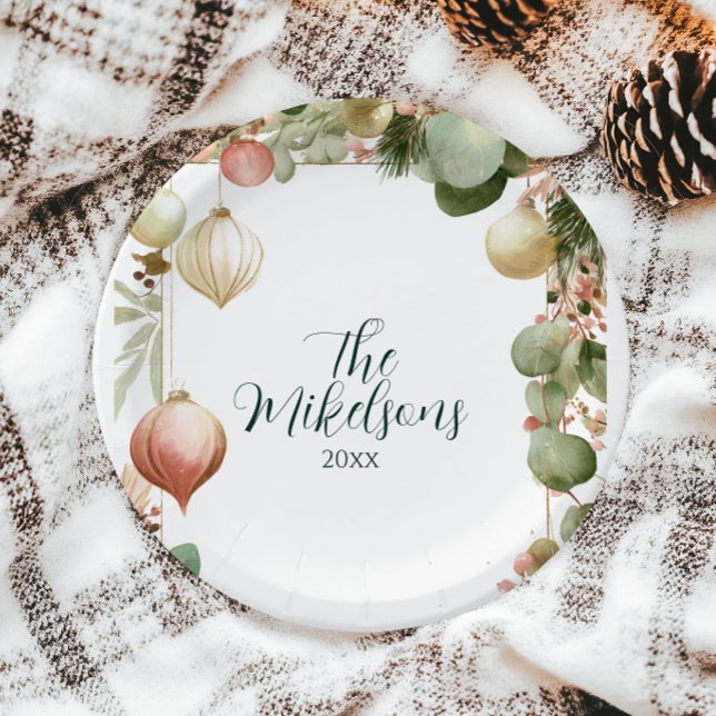 Vintage Ornamente Botanisches Party Pappteller (Von Creator hochgeladen)