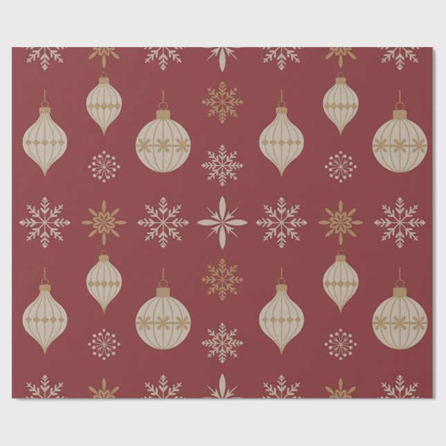 Vintage-Ornamente Geschenkpapier (Flach)