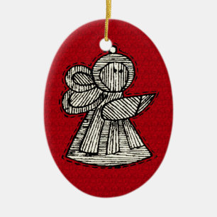 Vintage-Ornamente Keramik Ornament