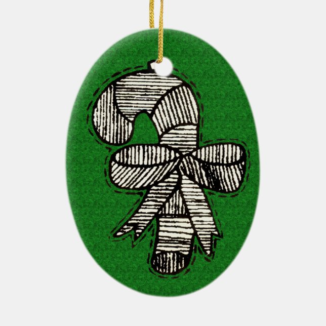 Vintage-Ornamente Keramikornament (Hinten)
