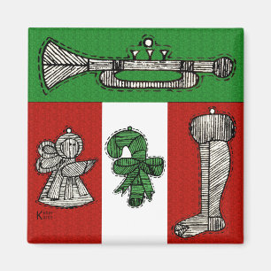 Vintage Ornamente Magnet