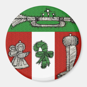 Vintage Ornamente Magnet
