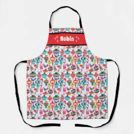 Vintage Ornamente Niedliche Weihnachtsfeier Schürz Schürze