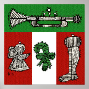 Vintage Ornamente Poster