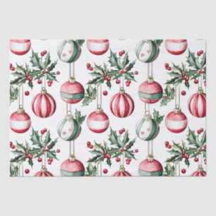 Vintage Ornamente Weihnachten Seidenpapier