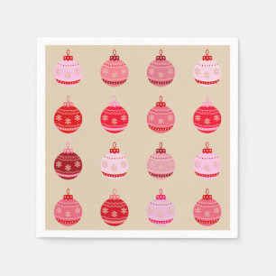 Vintage Ornamente Weihnachten Serviette