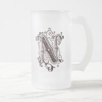 Vintage Ornamentik "N" - Tasse