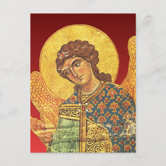 Vintage-orthodoxe Ikone, Engel Gabriel Postkarte