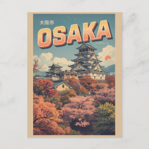 Vintage OSAKA Japan Insel Honshu Geschenke Postkarte