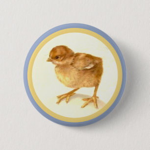Vintage-Osterbabyküken Button