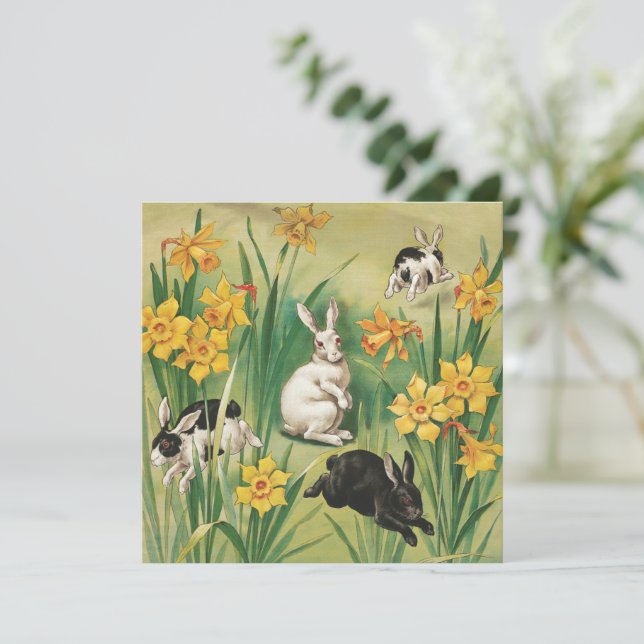 Vintage Osterbrunnen (1906), Feiertagskarte (Stehend Vorderseite)