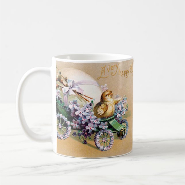 Vintage Ostereier Kick Blume Kaffeetasse (Links)