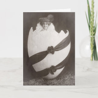 Vintage Ostereierdame Karte