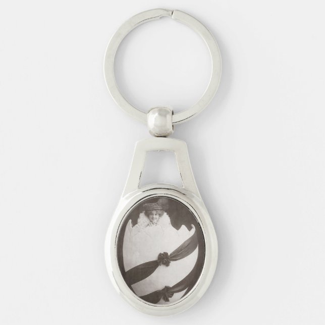 Vintage Ostereierdame Schlüsselanhänger (Vorderseite)